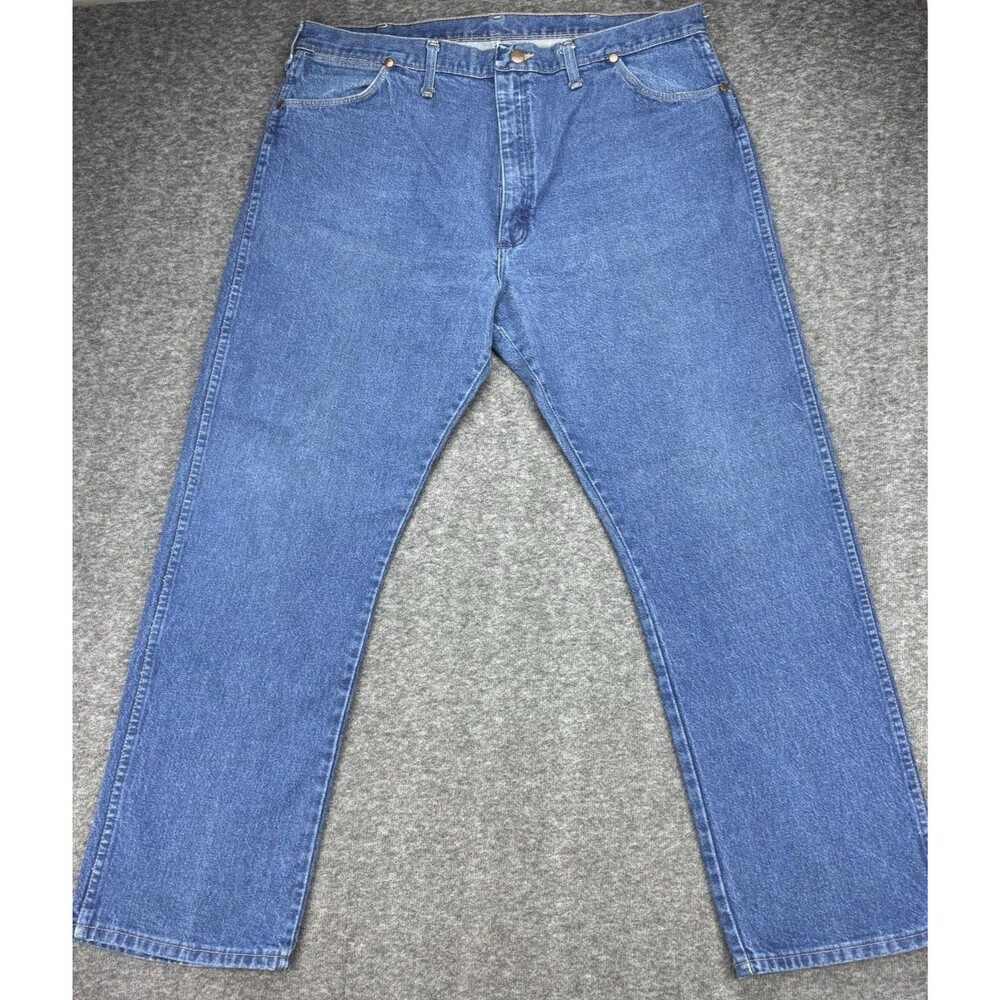 Vintage Wrangler 13MWZPW Men’s Jeans 42x32 Cowboy Cut USA 100% Cotton Blue Denim